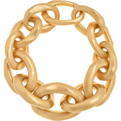 Reiss Tyla Tumbled Chain Bracelet In Gold