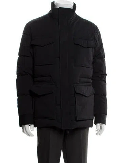 Pre-owned Reiss Utility Jacket In Black