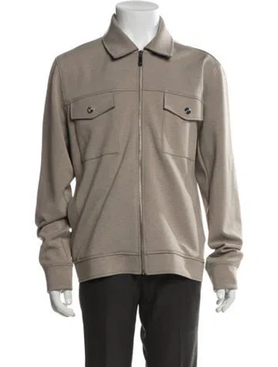 Pre-owned Reiss Utility Jacket In Neutral