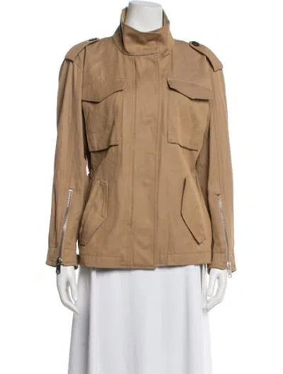 Pre-owned Reiss Utility Jacket In Neutral