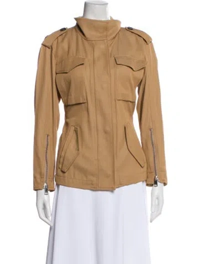 Pre-owned Reiss Utility Jacket In Neutral