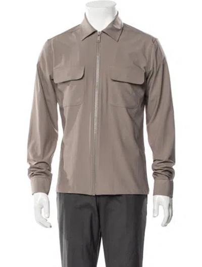 Pre-owned Reiss Utility Jacket W/ Tags In Neutral