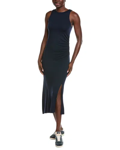 Reiss Valeria Racer Back Jersey Dress In Blue