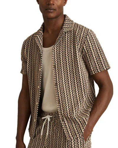 Reiss Vallata Shirt In Neutral