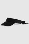 REISS VANESSA - BLACK TIE BACK VISOR WITH LINEN,