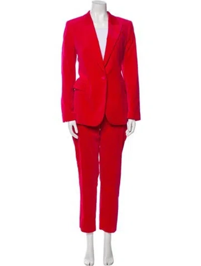 Pre-owned Reiss Velvet Pantsuit In Pink