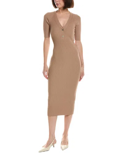 Reiss Verity Dress In Brown