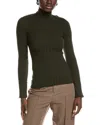 Reiss Vienne Mock Neck Jumper In Green