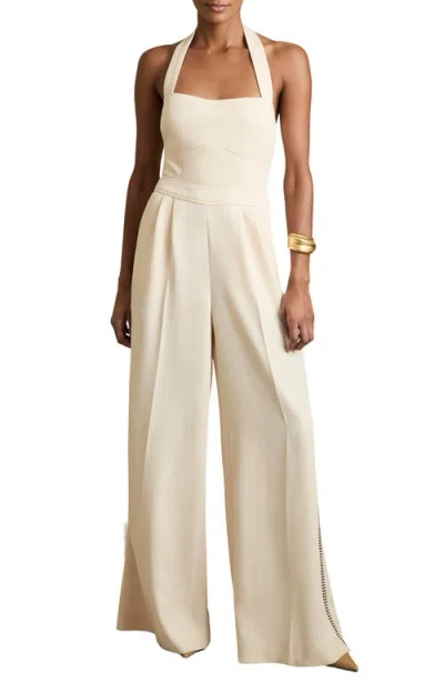 REISS REISS VIOLA PLEATED WIDE LEG JUMPSUIT