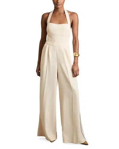 REISS VIOLA WHIPSTITCHED JUMPSUIT
