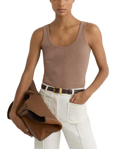 Reiss Violet Tank Top In Brown