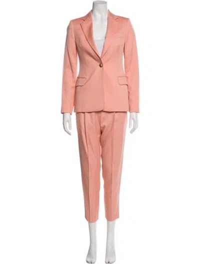 Pre-owned Reiss Virgin Wool Pantsuit In Pink