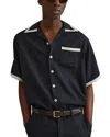 Reiss Vita Cuban Shirt With Top In Blue