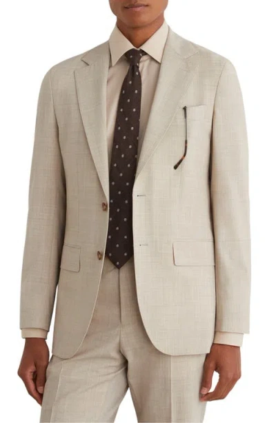 Reiss Vita Wool Blend Blazer In Neutral