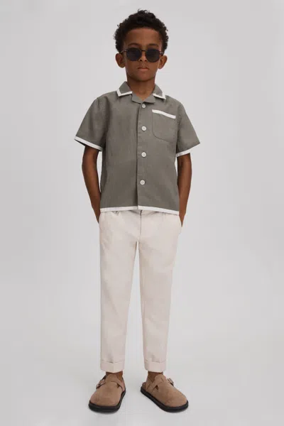 Reiss 7 Years In Khaki/white