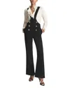 REISS REISS VITTORIA DUNGAREE WOOL-BLEND JUMPSUIT