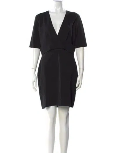Pre-owned Reiss V-neck Mini Dress In Multi