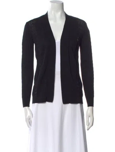 Pre-owned Reiss V-neck Sweater In Black