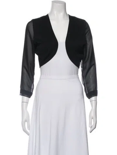 Pre-owned Reiss V-neck Sweater In Black