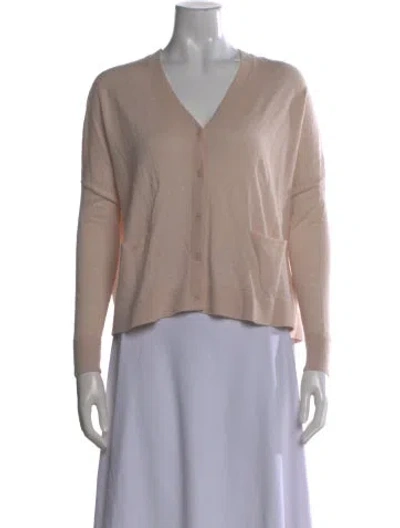 Pre-owned Reiss V-neck Sweater In Neutral