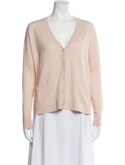 Pre-owned Reiss V-neck Sweater In Pink