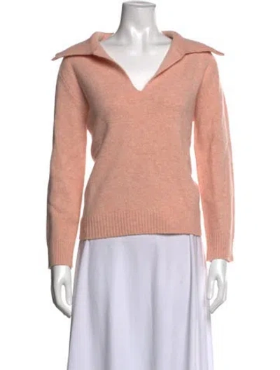 Pre-owned Reiss V-neck Sweater In Pink