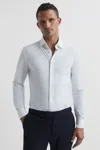 Reiss Voyager - White Regular Fit Travel Shirt, L