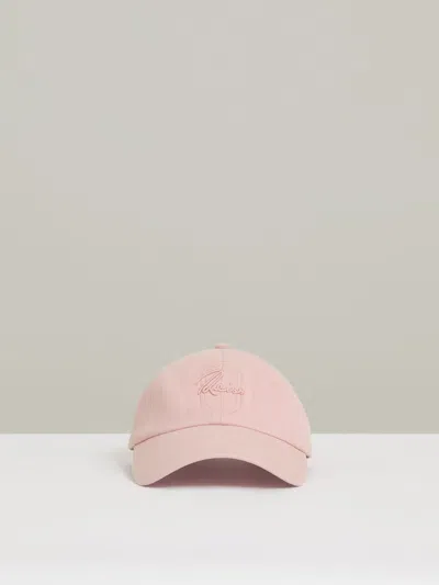 Reiss Washed Pink Elias Cotton Logo-embroidered Baseball Cap
