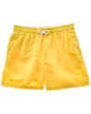 Reiss Mens Tangerine Elasticated-waist Stretch-woven Swim Shorts In Yellow