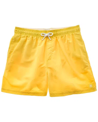 Reiss Mens Tangerine Elasticated-waist Stretch-woven Swim Shorts In Tangerine