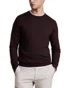 Reiss Wessex Merino Wool Sweater In Black