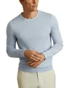 Reiss Mens Soft Blue Wessex Crewneck Wool Jumper Xl In Soft Blue