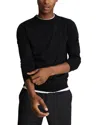 Reiss Wessex Wool Crewneck Interest Sweater In Black