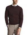 Reiss Wessex Merino Crewneck Sweater In Blue