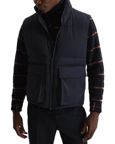 Reiss Westbrook Funnel Neck Vest In Black