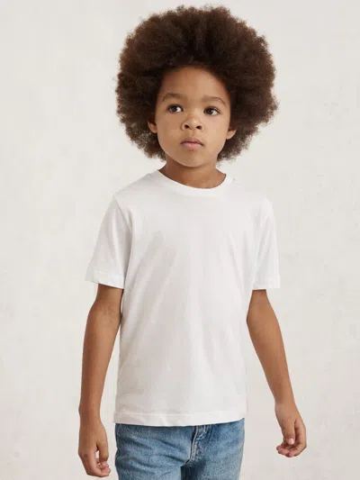 Reiss White 9-13 Yrs Crew Neck T-shirt