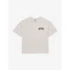 Reiss White Abbott Logo-print Cotton T-shirt In White