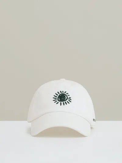 Reiss White Artola Cap | Ché Sun-embroidered Cap