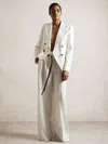 Reiss White Atelier Double Breasted Suit Blazer