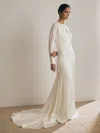 Reiss Womens White  X Atelier Clemence Duchess-satin Bridal Gown In White