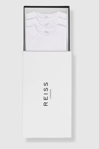 REISS REISS WHITE BLESS THREE PACK OF CREW NECK T-SHIRTS