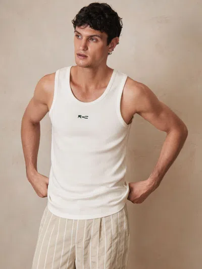 REISS WHITE | CHÉ LOGO-EMBROIDERED VEST