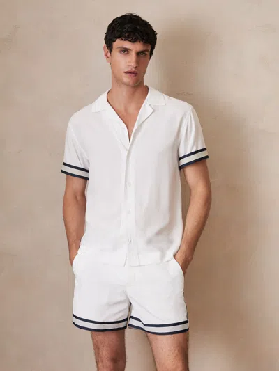 REISS WHITE | CHÉ STRIPE-CUFF SHIRT