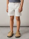 Reiss White Cotton Chino Shorts With Stretch In White