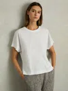 Reiss White Cotton Crew Neck T-shirt