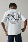 Reiss White Cotton-jersey Alpine Races-print T-shirt In White