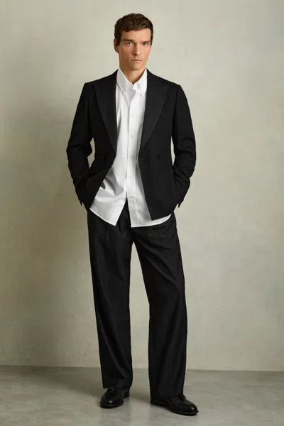 Reiss White Cotton Oversized Long-sleeve Shirt