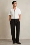 Reiss White Cotton Paisley-embroidered Shirt