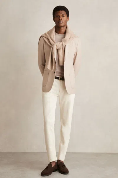Reiss White Cotton-stretch Slim-fit Jeans