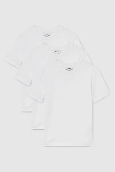 Reiss White Crew Neck T-shirts 3 Pack